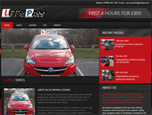 Tablet Screenshot of letspassdriving.co.uk